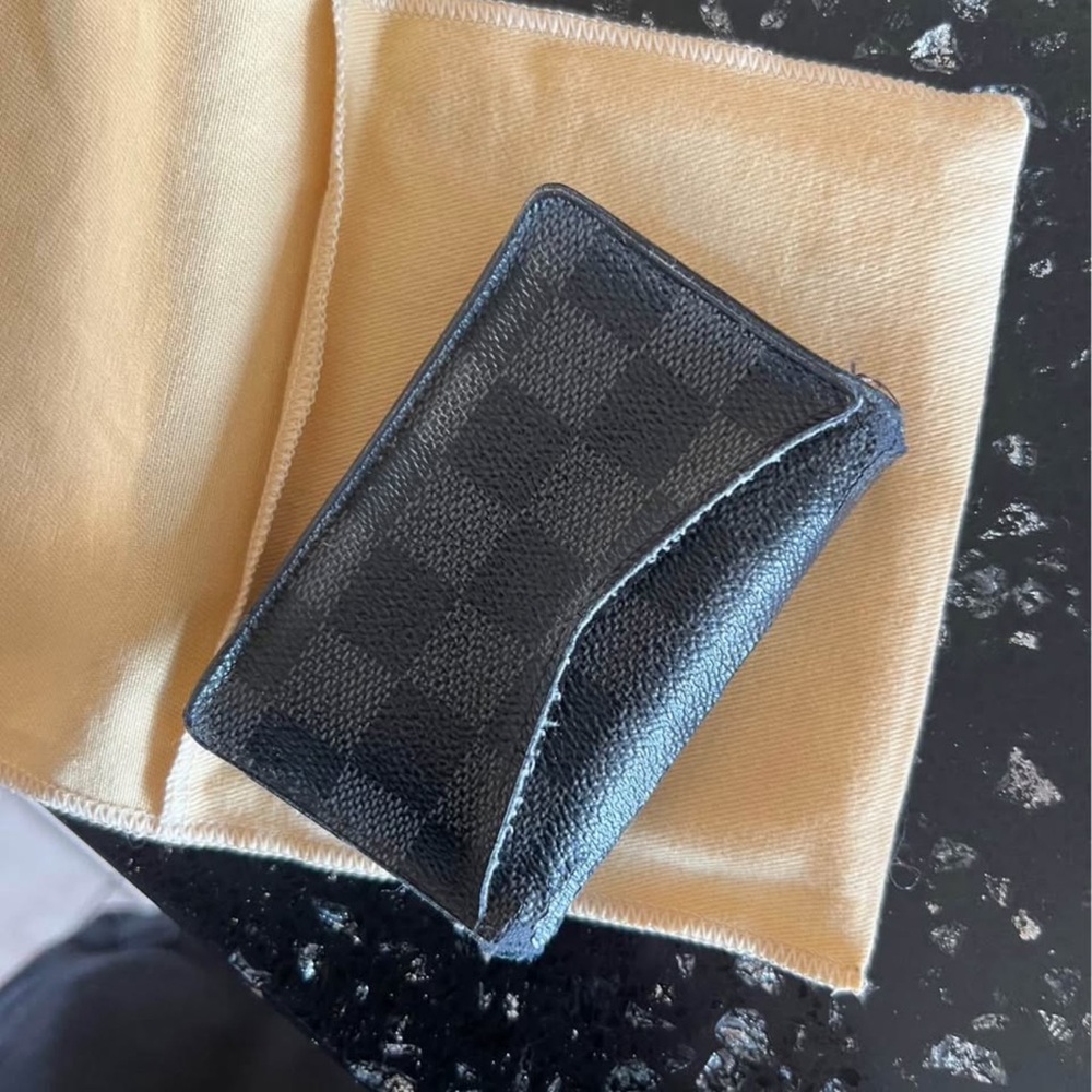 Louis Vuitton Black and Gray Wallet